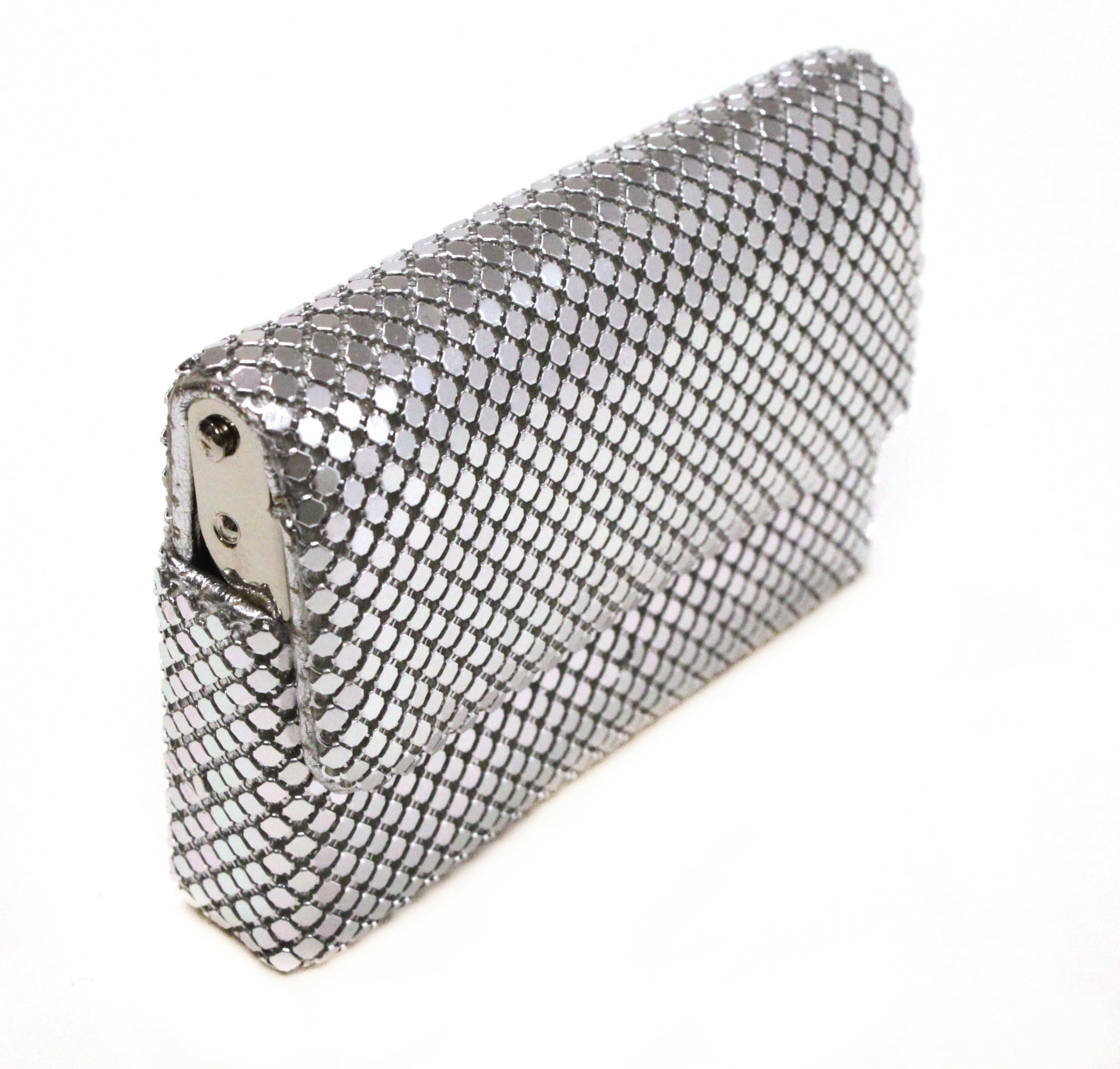 Tsubota Pearl Bling Sliding Card Case, Silver