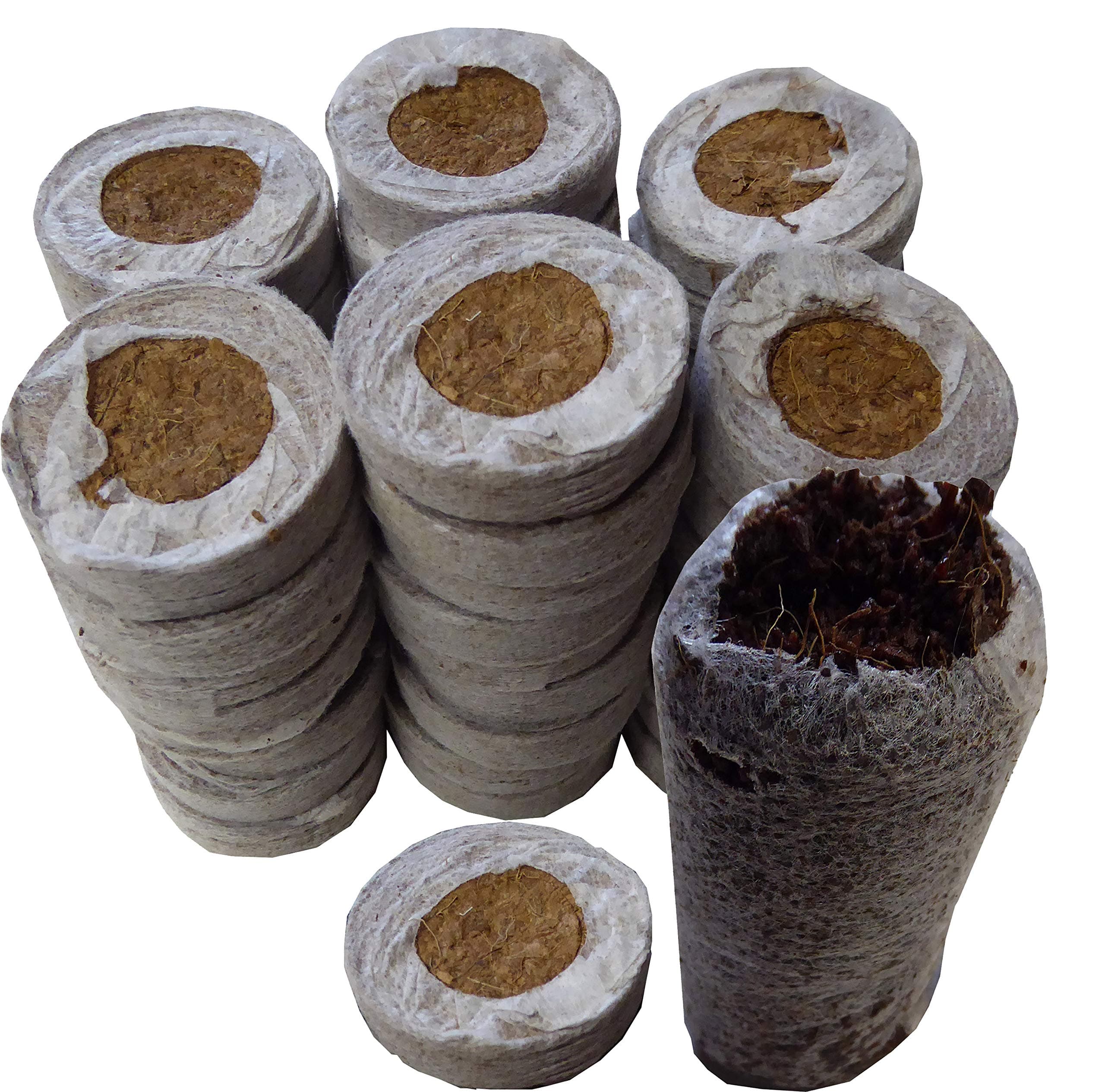 Coco Coir Seed Starter - 42 mm (50 Count) - Transplant Soil Discs