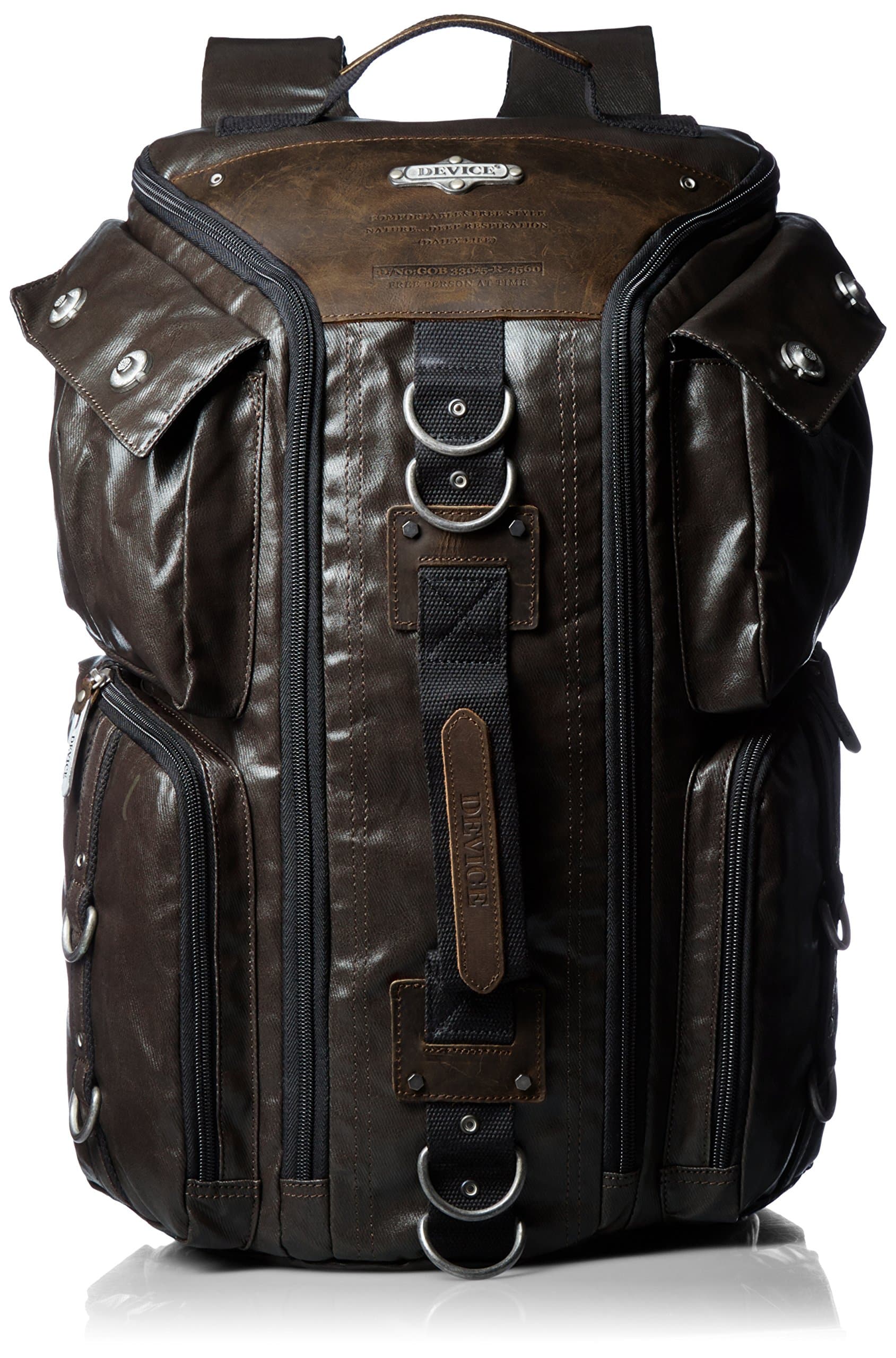 DEVICE Men's Gear 3Way Rucksack/Darkbrown