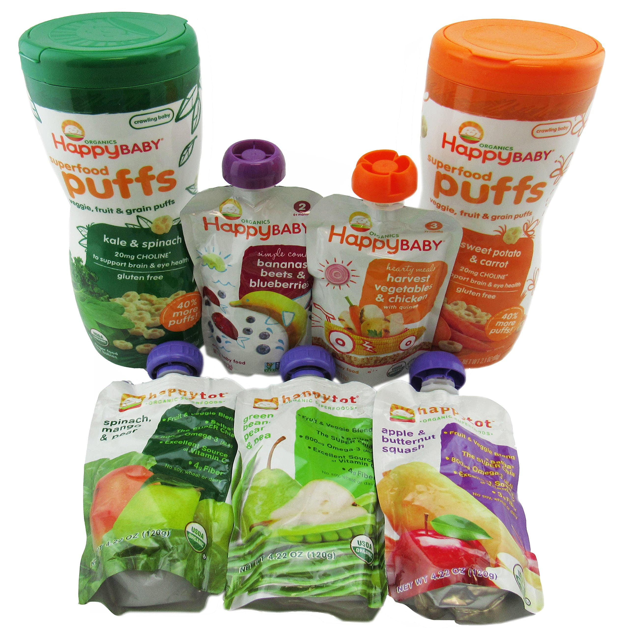 Baby's First Veggies - MarzPantry Variety Pack - 7 Items - Full Size Sampler