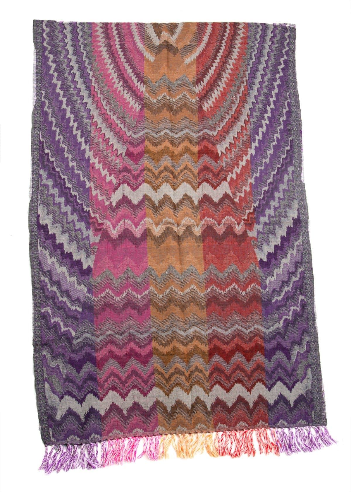 The Scarf Hut New Style Accessories Multicolor Base Wave Wool Scarf