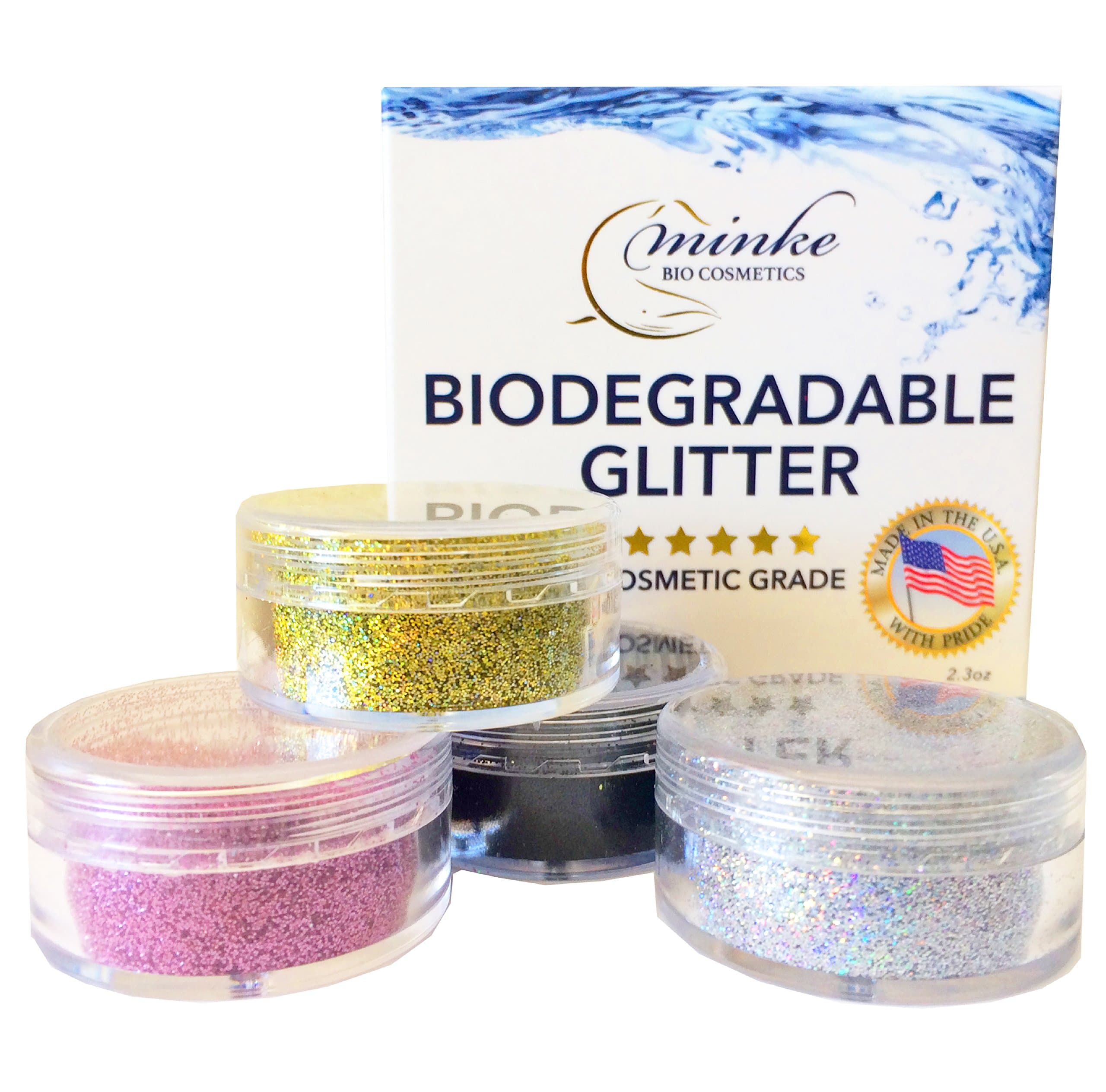 Minke Biodegradable Glitter (Multi Color Combo)