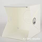 Portable Photography Studio Light Box with LED Light,KoTeel Mini Foldable Folding Led Photography Light Tent Kit with Two Backgrounds(Black+White)