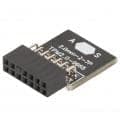 Zopsc TPM 2.0 Module, TPM2.0 TPM Chip 14 Pin 2 * 7P Security Module for for Win11 Module.