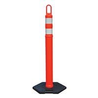 Traffix Devices 48" Delineator cones (Orange) with 12lb bases. Set of 4 cones / 4 bases.