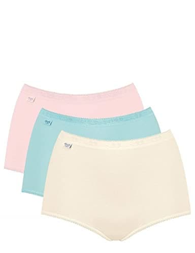 Sloggi Women's 24/7, 95% Cotton, 5% Elastane, Maxi C3P Briefs