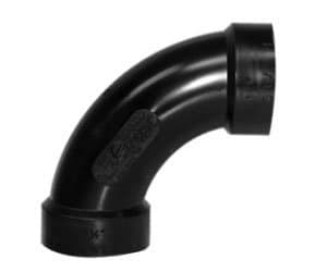 11/2 Inch ABS Long Sweep 90 Degree Elbow ABS Construction