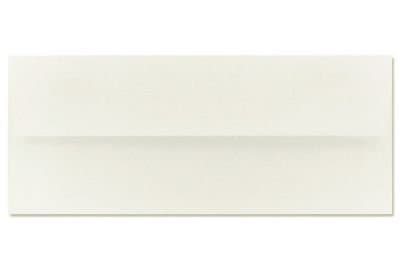 LUXPaper #10 Square Flap Envelopes in 80 lb. 100% Cotton Natural White Business Envelopes for Corporate Letters and Legal Documents w/Peel and Press, 250 Pack, Envelope Size 4 1/8 x 9 1/2 (Off-White)
