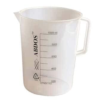 P50807 Large Capacity Beaker with Handle, PP, 5L, 2 Pack