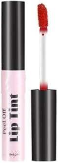 HMDABD Peel Off Lip Stain Long-lasting Lip Gloss Non Stick Cup Liquid Lipstick Lip Gloss Lip Liner Stain Peel Off (01, One Size)