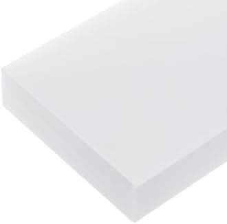 114 x 76 x 20mm HDPE Plastic Sheet, High Density Polyethylene Sheet Cutting Board White Solid Block, [for Marine, DIY, Home Floor]