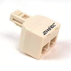 2WIRE Dual Jack Phone Splitter Adapter