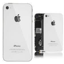 iPhone 4S Glass Back Cover Rear OEM White Full Assembly