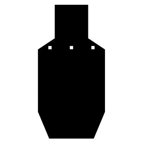 High Caliber AR500 1/2", 3/8", 1/4" Thick IPSC & Silhouette Targets for Shooting, B/C Zone, D Zone, Slaymakers, Cowboy- Made in The USA
