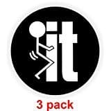 F%K It! Hard Hat Sticker / Decal / Label Tool Lunch Box Helmet F Bomb Word Sarcastic