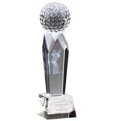 Campbell Golf Optical Crystal Golf Trophy Award