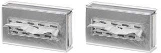 ML7083 Clear Acrylic Tissue Box Holder, Wall-Mount (2-(Pack))