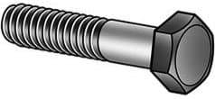 1/4-28x5 Grade 8 Hex Bolt / Cap Screw UNF Alloy Steel / Black, Pack of 20