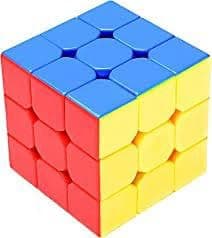 Rubik Cube, Multicolour Beginner Speedcube for Kids & Adults, Magic Brainstorming Puzzle, Durable & Smooth