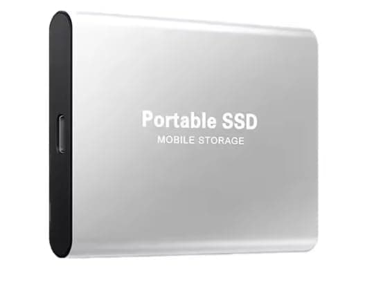 Portable SSD 4TB USB-C External Hard Drive – Grey | Compatible with PC, Laptop, Mac - Compact Backup Storage Drive
