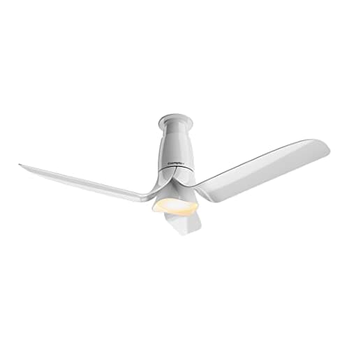 SilentPro Blossom 1200 mm Smart iOT Enabled Ceiling Fan | ActivBLDC Technology | Design Award - reddot Winner 2022 | 2X Silent | Remote control | 5 Years Warranty, (Glossy White)