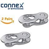 Connex Link Wippermann 8/9/10/11 Speed Silver 2 Pairs of Missing Link Connector