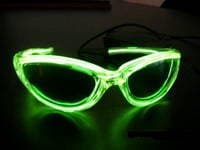 62404 Night Glo Eye Glasses Teal Light Effect