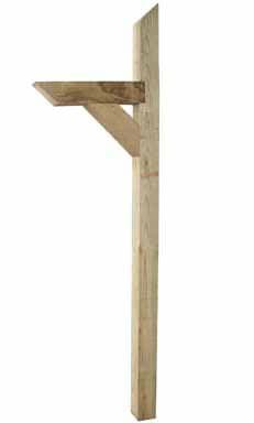 Thunderbird Forest Mailbox Post 4" X 4" X 72" Pine