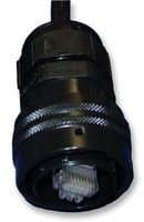 RJF6B RJ Field ETHERNET Conn, Plug, 8WAY Cable