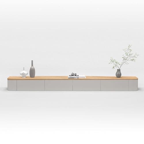 Modern Wall Mounted Floating TV Stand, Entertainment Unit, TV Console with Doors Drawers for Living Room, Bedroom (Wood, 140CM)