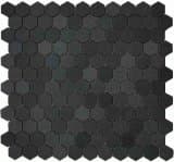 1" Hexagon Basalt Mosaic Tile 11x11 1/2"
