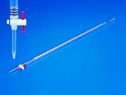 Acrylic Plastic Burette/Buret, 100mL Calibrated