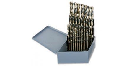1/16-1/2 by 64ths Cobalt Drill Set w/Index