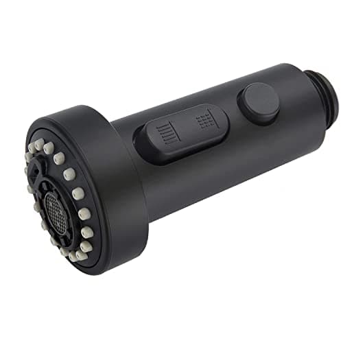 kitchen Faucet Spray Head Replacement Pull Down Kitchen Faucet Sprayer Head Swivel Tap Spout Nozzle with 3 Function Stream/Aquablade/Spray Part Only for G1/2(Male) Connector Matte Black
