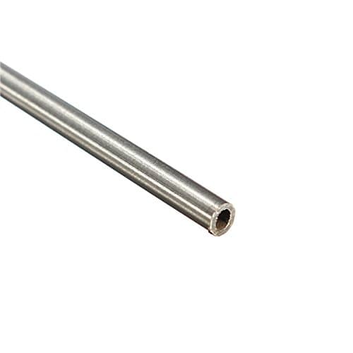 ChenXi Shop 4 Pieces OD 1.2mm x 0.5mm ID Stainless Pipe 304 Stainless Steel Capillary Tube Length 250mm