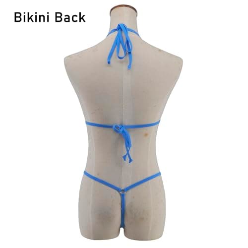 SHERRYLO Micro Bikini Extreme G String Slutty Mini Thong Bikinis Sexy Teeny Swimsuit for Women Triangle Exotic Bathing Suit