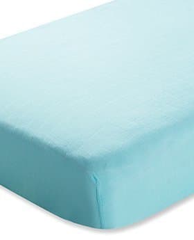 Aden + Anais Bamboo Crib Sheet - Azure Solid Aqua - Aqua