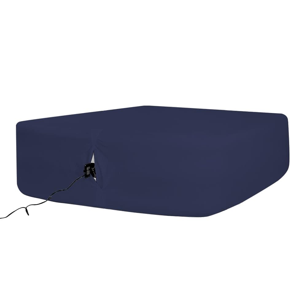 Bedecor Air Bed Sheets for Mattress Cover Removable Bed and Elastic Band Super Soft and Breathable & Deep up to 21" Blue King