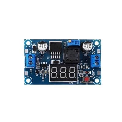 SunRobotics LM2596 DC-DC Buck Converter Adjustable Step-Down Power Supply Module with Digital Voltmeter Display