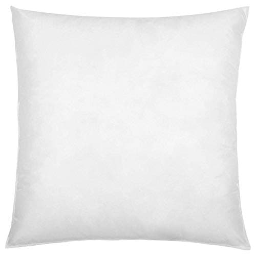 18 by 18 Inches Square Sham Stuffer Throw Pillow Insert, White