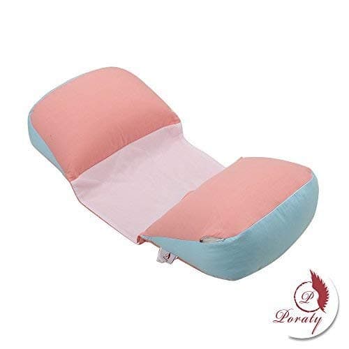 Poraty Side Sleeper Pregnancy Support Pillow |Double Wedge for Both Bump and Back |Adjustable Center Panel According to Body Size | Removable, Washable Slip Cover |Best Pregnant Mom Gift