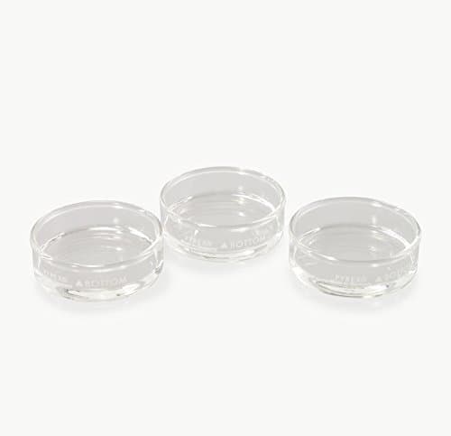 DD-50-S-3PK Small Dissection Petri Dish, Pack of 3 Dishes, Clear, 50 mm Dia x 17 mm H