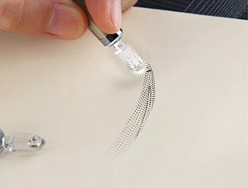 Newest Disposable Microblading Shading Needles Blade 7mm Roller Pins for Eyebrows Fog Easy Coloring Permanent Makeup Beauty Tattoo Supplies (7mm-10pcs)