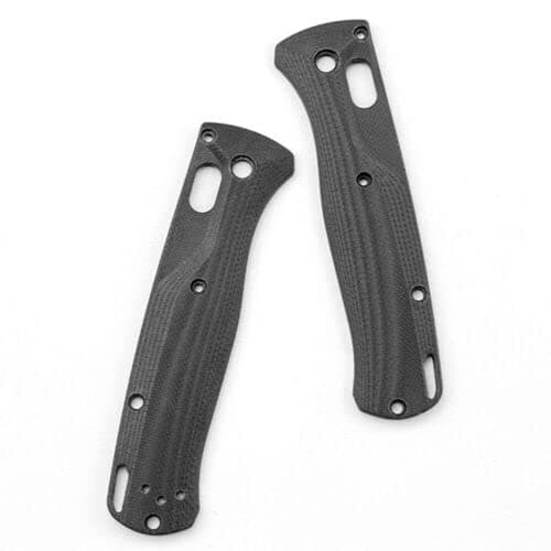 1Pair Handle Non-slip Patch DIY G10 Scales Kits For Benchmade Bugout 535 Knife (Black)