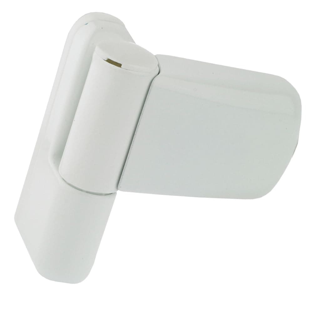 White Flag Hinge – 100mm Heavy Duty Adjustable Door Hinge – Fits Left & Right Handed Doors - 1x Hinge Only (White 1)
