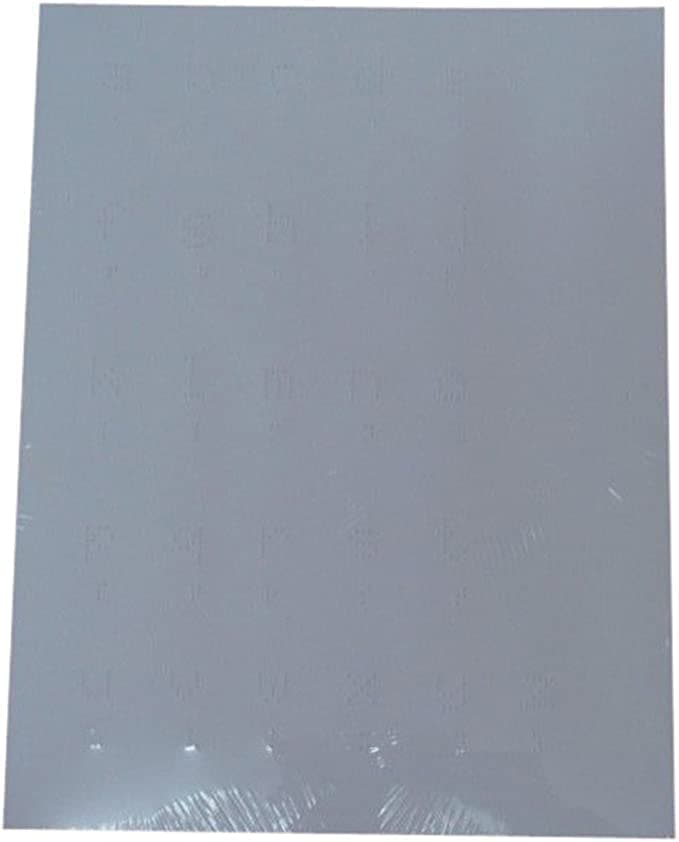 Capital or Lowercase Braille and Print Tactile Alphabet Learning Sheets, (Capital Unless specified) - The Braille Store and Blind in Mind