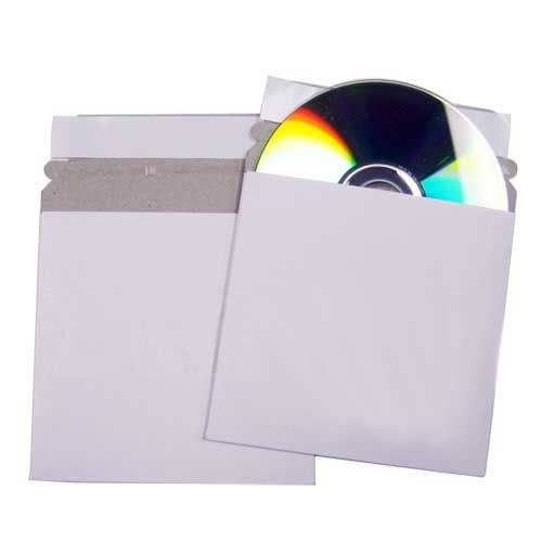 400 pcs CD/DVD 5" Cardboard Case Mailer W/ Flap & Seal
