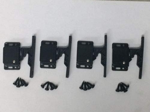 (KS) 4 pc New Replacement Grabber Catches with Mounting Screws - 10# RV Cabinet Push to Close Latch - 10 Pound Holding Strength