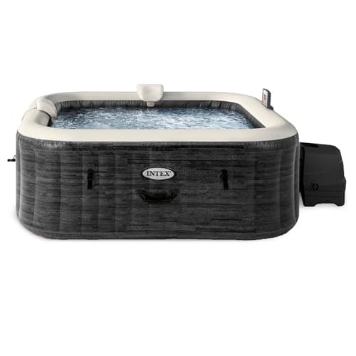 Intex 28451EP PureSpa Greystone Deluxe SPA: Includes Energy Efficient SPA Cover and Wireless Control Panel, SPA Control App, Quick Fill Inflation System,