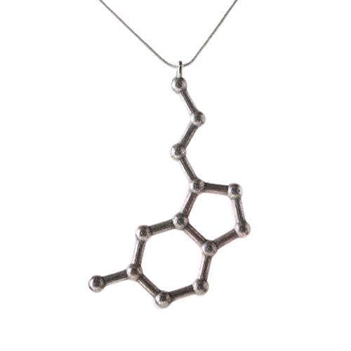 Mixee Labs 'Create Your Own' 3D Printed Molecule Necklace, Stainless Steel, Large
